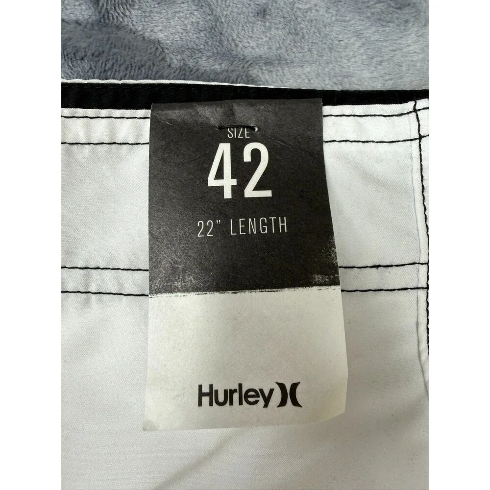 HURLEY One And Only BDST SSDE IN White Board Shorts Trunks Mens Size 42 NWT